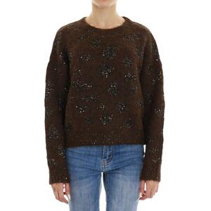MAGLIA ANIMALIER MOLLY BRACKEN MARRONE